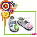 Designer infant shoes with cute flowers PB-1020WH